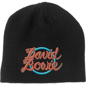 image of David Bowie - 1978 World Tour Logo Beanie Hat