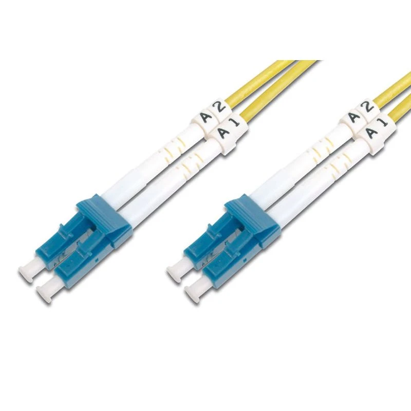 Image of FDL 1M OS2 9/125 LC-LC DLX 2.8mm FIBRE OPTIC CABLE - YELLOW