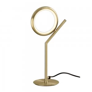 image of Table Lamp, 8W LED, 3000K, 600lm, IP20, Satin Gold