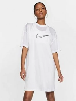 Image of Nike NSW Mesh Dress - White, Size XL, Women