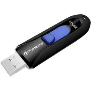 image of Transcend JetFlash 790 USB stick 256GB Black, Blue TS256GJF790K USB 3.2 Gen 2 (USB 3.1)