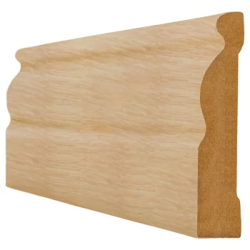 Image of LPD Unfinished Oak Ogee Skirting - 3000mm x 148mm (119 inch x 6 inch)