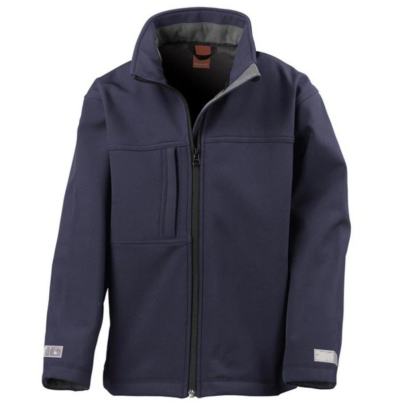 Image of Result Classic Soft Shell Jacket in Navy Size: 3-4 Years Navy Unisex 3-4 Years