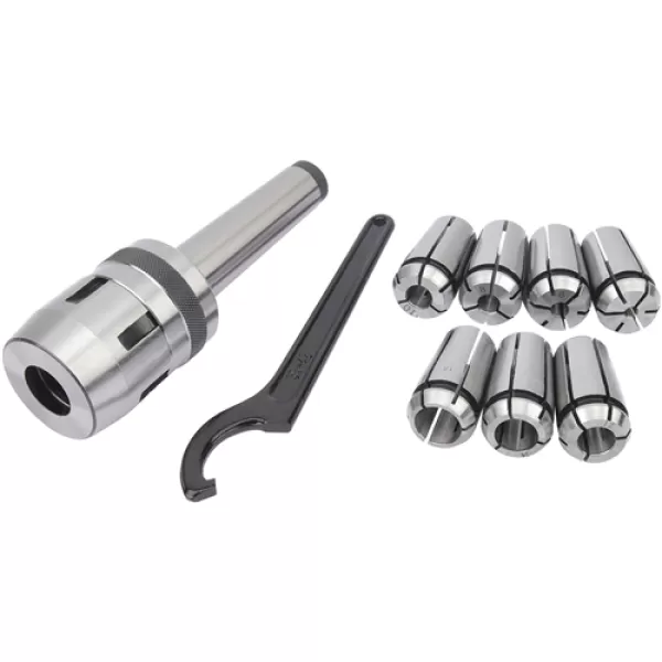 Image of Draper Mill Chuck Set MT3-M12 Dia. 4-16mm