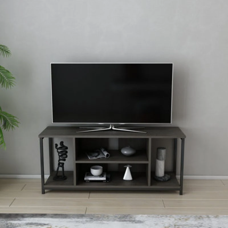 Image of Decorotika Rinaldo TV Stand TV Unit For Tv's Up To 63" Black Wenge