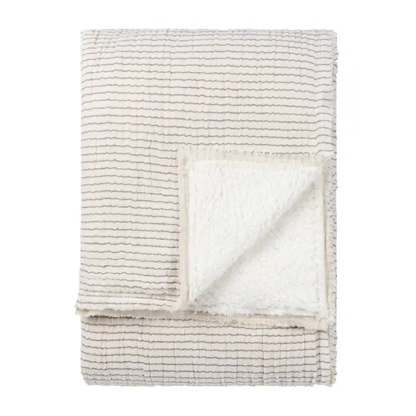 Image of Skye Sherpa Throw Natural/Ink