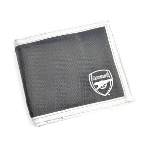 image of Arsenal Multi Pocket Black Canvas Crest Wallet