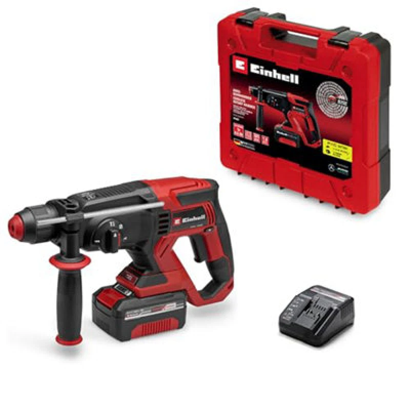 Image of Einhell TE-HD 18/20 Li 18v Cordless SDS Plus Rotary Hammer Drill 4 Mode TE-HD 18/20 Li Batteries: 1 x 4ah Li-ion