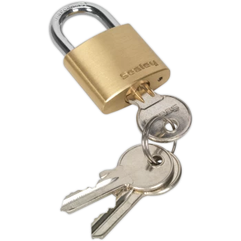 image of Sealey Brass Padlock 30mm Standard