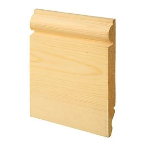 image of Wickes Dual Purpose TorusOgee Pine Skirting 19 x 167 x 2400mm Pack 4