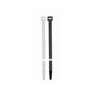 Image of WOT-NOTS Cable Ties - Standard - White - 200mm - Pack Of 20 - PWN814