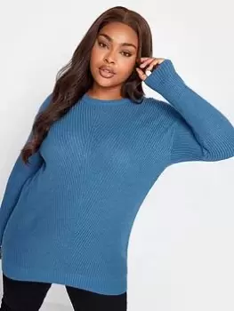 image of Yours Essential Jumper Blue Size 18-20, Women