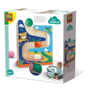 Image of Tiny Talents Wooden Ball Track Crocodile