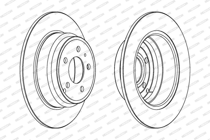Image of FERODO Brake disc FERODO DDF552