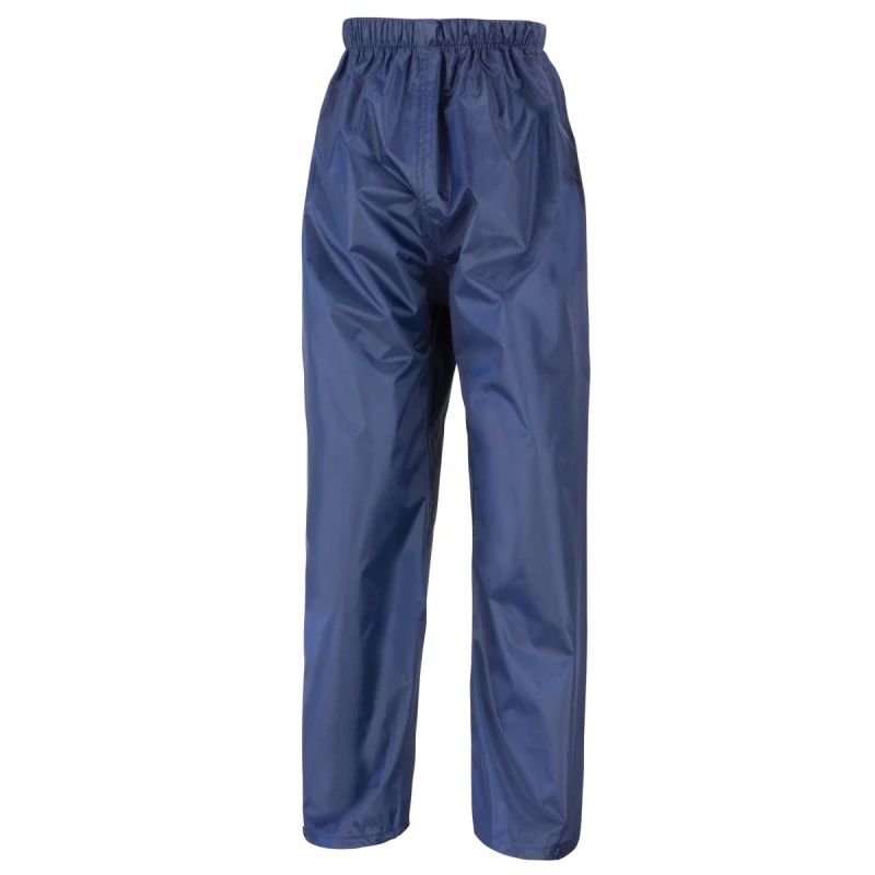 Image of Result Result Men Core Stormdri Rain Over Trousers Pants in Navy Size: Small Navy S Male 5054171047536