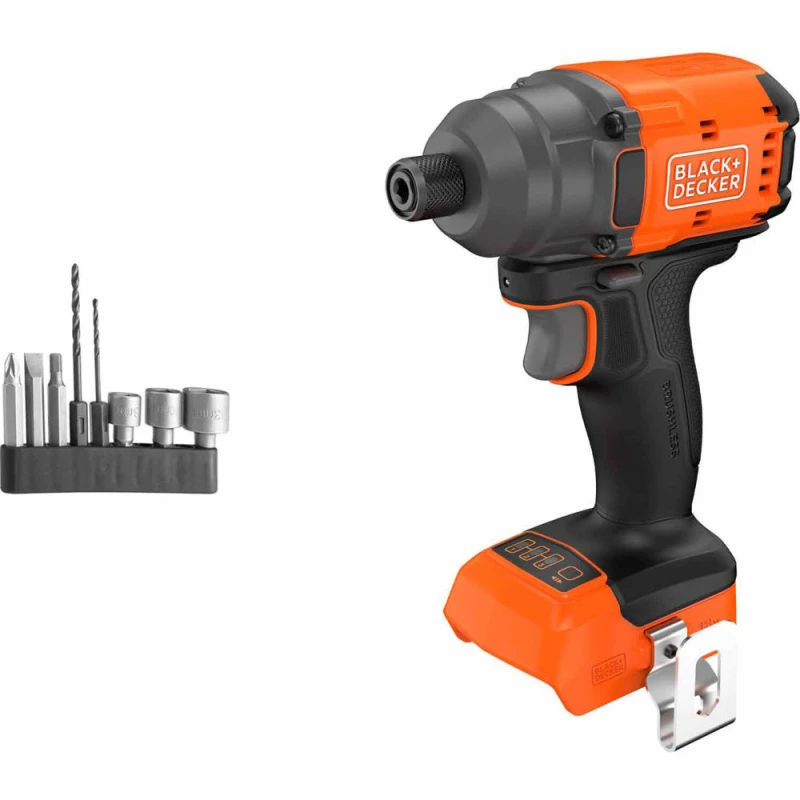 Image of Black and Decker BLIM78 18v Cordless Brushless Impact Driver No Batteries No Charger No Case with Accessories BLIM78N