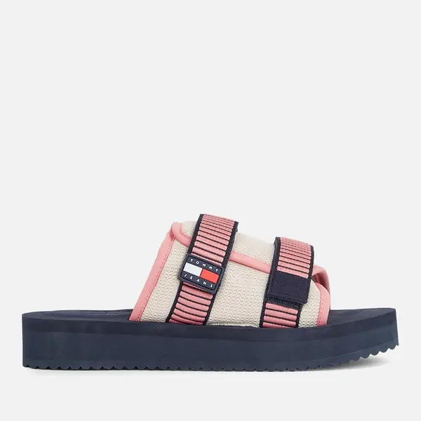 Image of Tommy Jeans Womens Hike Mesh Sandals - UK 6.5 Navy Sandals female EN0EN02544 6.5
