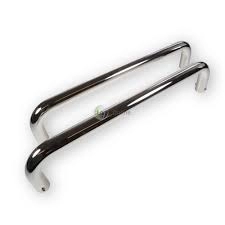 image of LocksOnline D Shaped Back to Back Polished Stainless Steel Handle