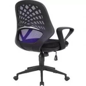 Image of Lattice Mesh Back Operator Chair Blue 50135ET