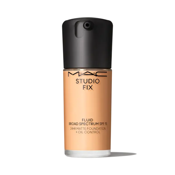 Image of MAC Studio Fix Fluid SPF 15 Foundation - NC20 - Soft-Matte Finish - 24hr Medium-To-Full Coverage - 30ml - MAC Cosmetics