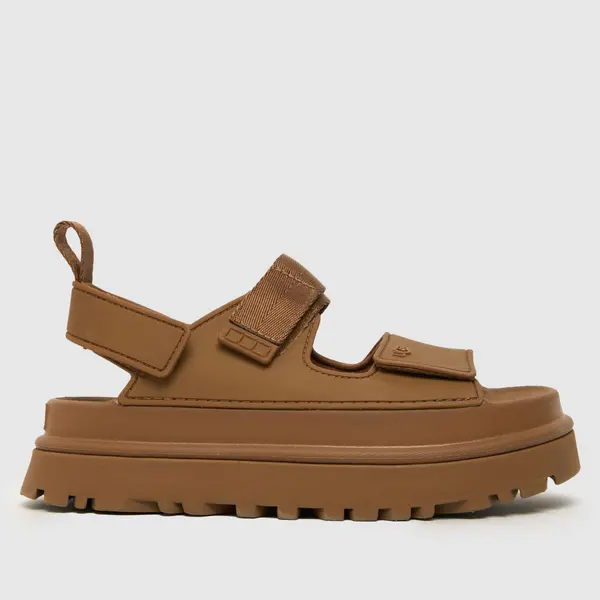 image of UGG Womens Goldenglow Sandals - Bison Brown - UK 4 Bronze Sandals female 1152685-BRWN 4