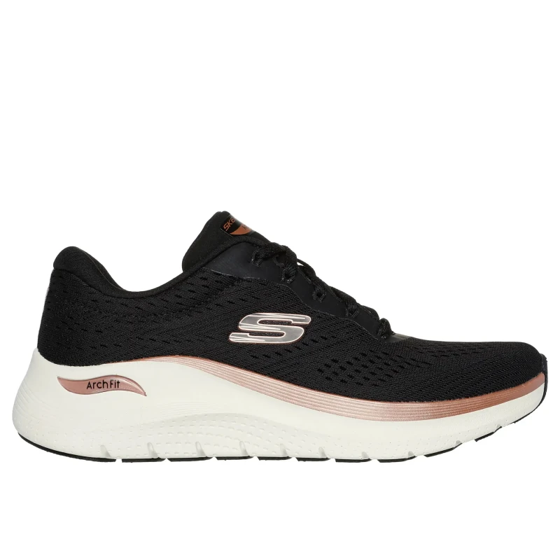 Image of Womens Trainers Skechers Arch Fit 2.0 Glow The Distance Noir Female 40