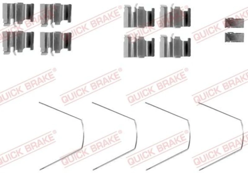 Image of QUICK BRAKE Brake pad fitting kit QUICK BRAKE 109-1651