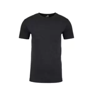 Image of Next Level Adults Unisex Suede Feel Crew Neck T-Shirt (3XL) (Heather Charcoal)