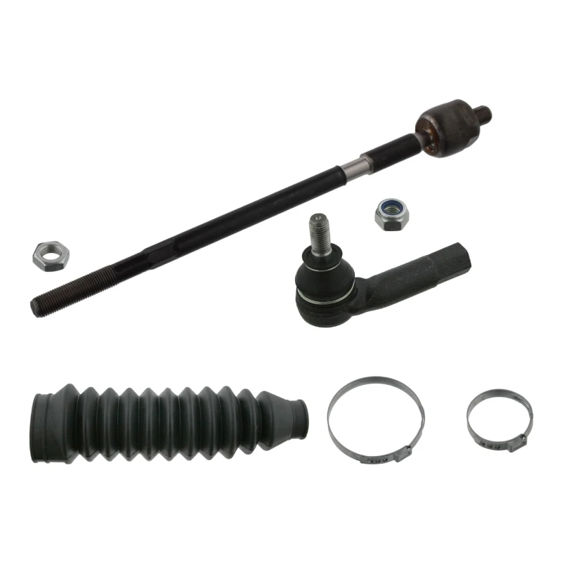 Image of FEBI BILSTEIN 44741 Tie Rod Front Axle Left, with nuts, with bellow Rod Assembly (284)