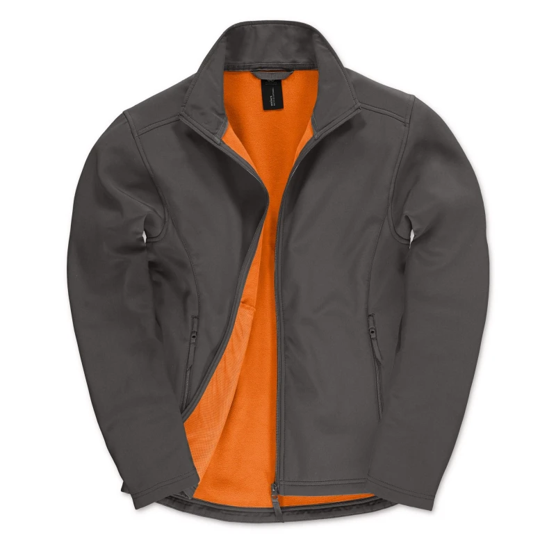 Image of B&C ID.701 Soft Shell Jacket in Dark Grey Size: XL Dark Grey Unisex XL