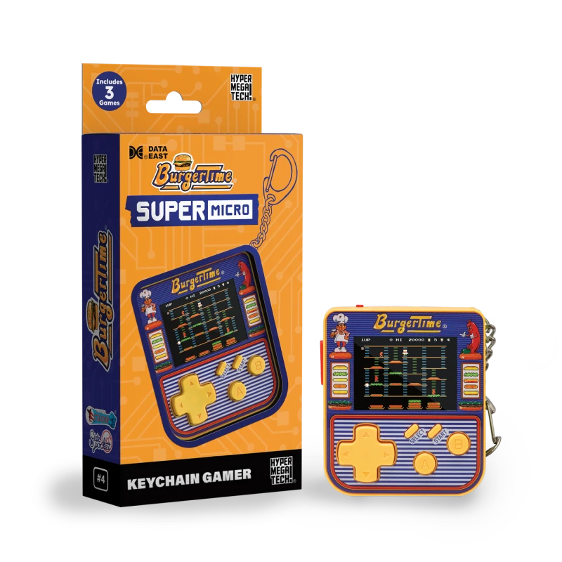 Image of Super Micro - Burgertime Keychain Gamer Video Games