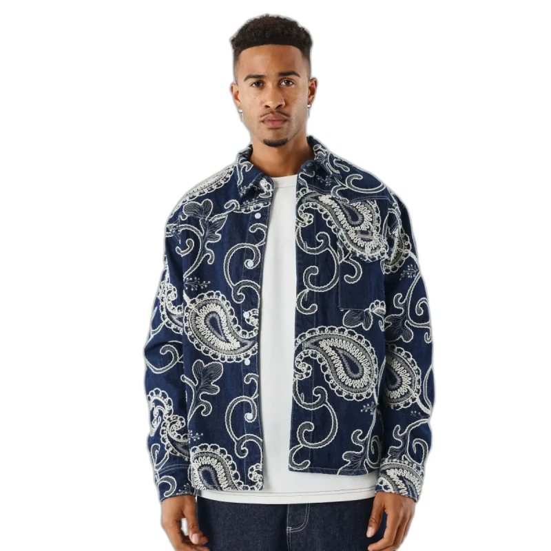 Image of Project X Paris Shirt Project X Paris Badana Bleu Male L