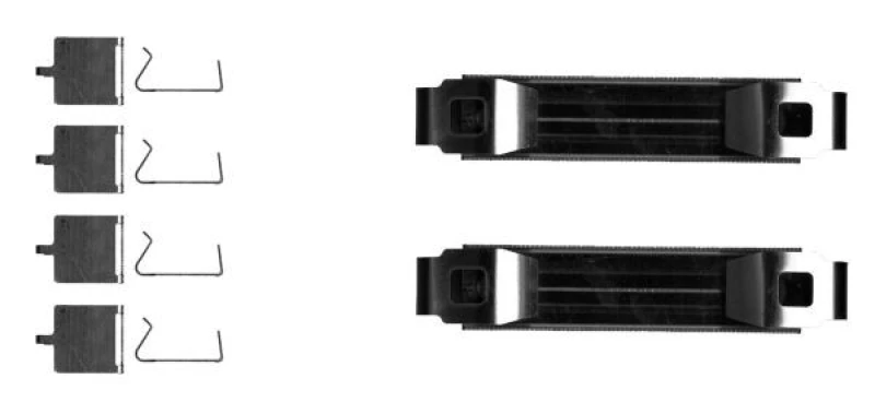 Image of Brake pad fitting kit TEXTAR 82548300