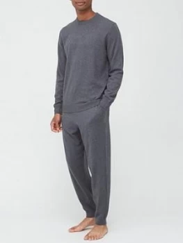 image of Lacoste Pyjama Set With Cashmere - Grey