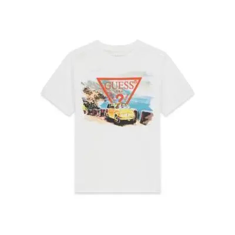 Image of Guess Kid's T-Shirt Guess L6GI08-K8HM4 Blanc Male 10 ans