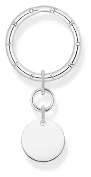 image of Thomas Sabo KR15-637-21 Plain Disc Sterling Silver Keyring Jewellery