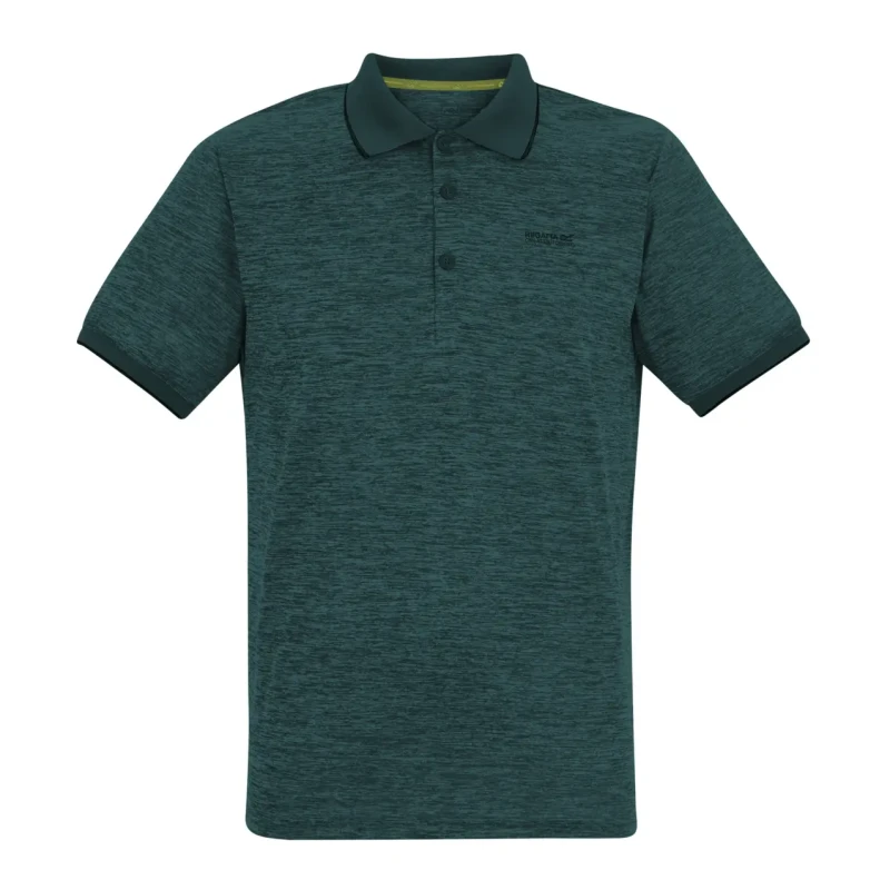 Image of Regatta Mens Remex Active Polo Shirt in Teal Size: XL Teal Male XL