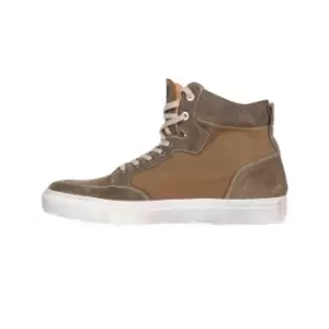 image of Helstons Maya Canvas Armalith Leather Khaki Khaki Shoes 36