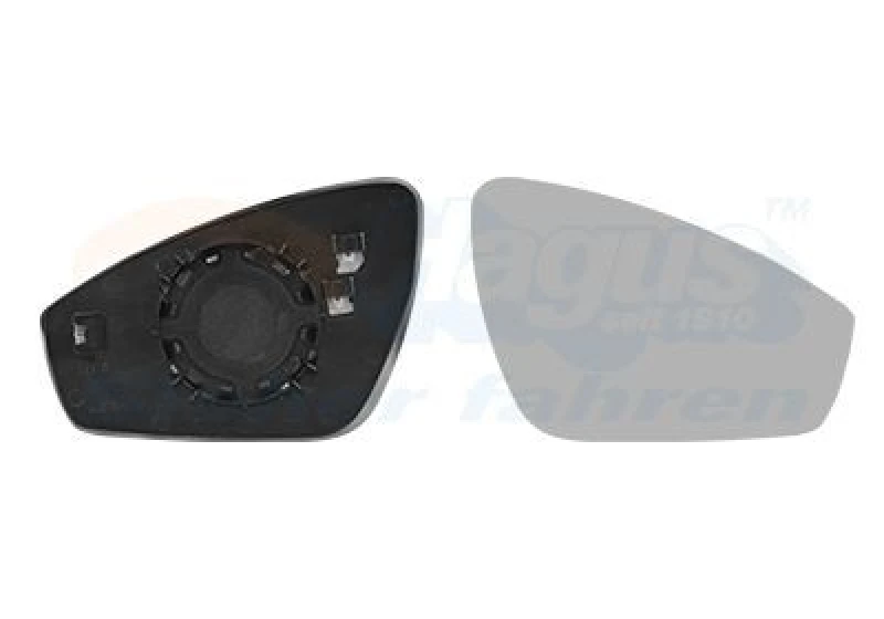 Image of VAN WEZEL Wing mirror glass VAN WEZEL 5712838