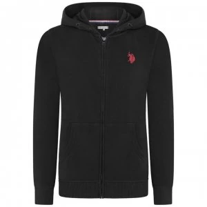 image of US Polo Assn Zip Hoodie - True Black