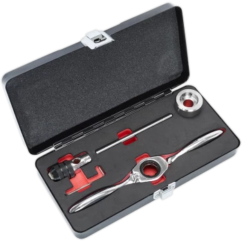 image of Sealey 5 Piece Ratchet Tap Wrench and Die Holder Set