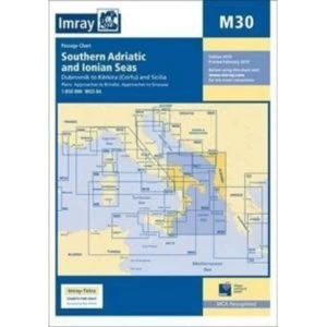 Image of Imray Chart M30 : Dubrovnik to Kerkira (Corfu) & Sicilia