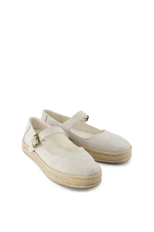 Image of TOMS Womens Carolina Mary Jane Shoe in Natural Size: 8 Natural Female 8