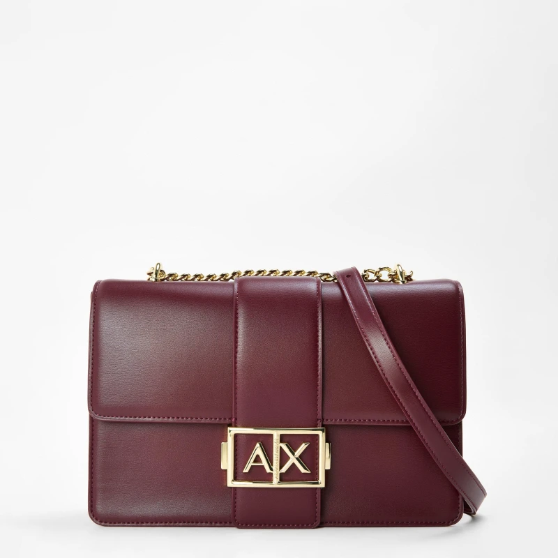 Image of Armani Exchange Womens Shoulder Bag Purple female One Size