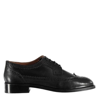 Image of Linea Linea Brogue Shoes - Black