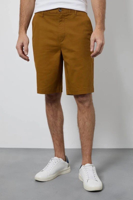 Image of Debenhams Debenhams Men Tobacco Premium Chino Shorts Size: 30 Tobacco 30 Male 5045773382101