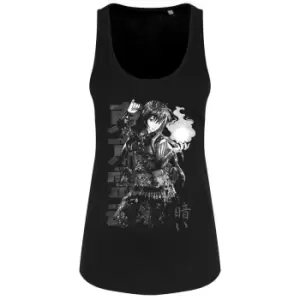 Image of Tokyo Spirit Womens/Ladies Kurai Monochrome Vest Top (M) (Black)