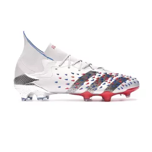 Image of adidas Predator Freak .1 Low FG Football Boots - SilverMet/Black