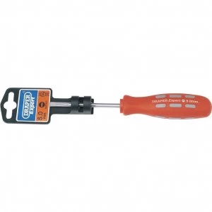 image of Draper Expert Mechanics Soft Grip Parallel Slotted Screwdriver 5mm 75mm