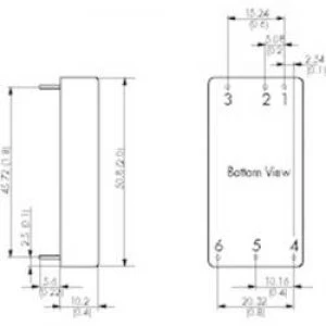 Image of DCDC converter print TracoPower TEN 30 1210 12 Vdc 3.3 Vdc